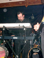 Dave 'Croolis' Caruana on keyboards, live